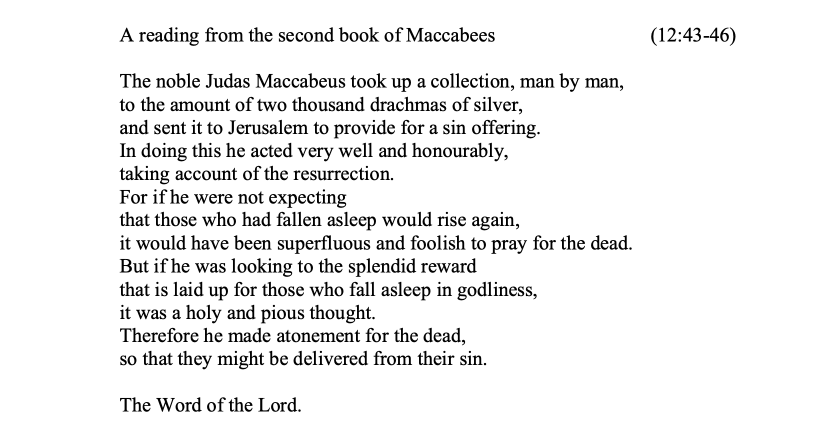 2 Maccabees 12: 43-46