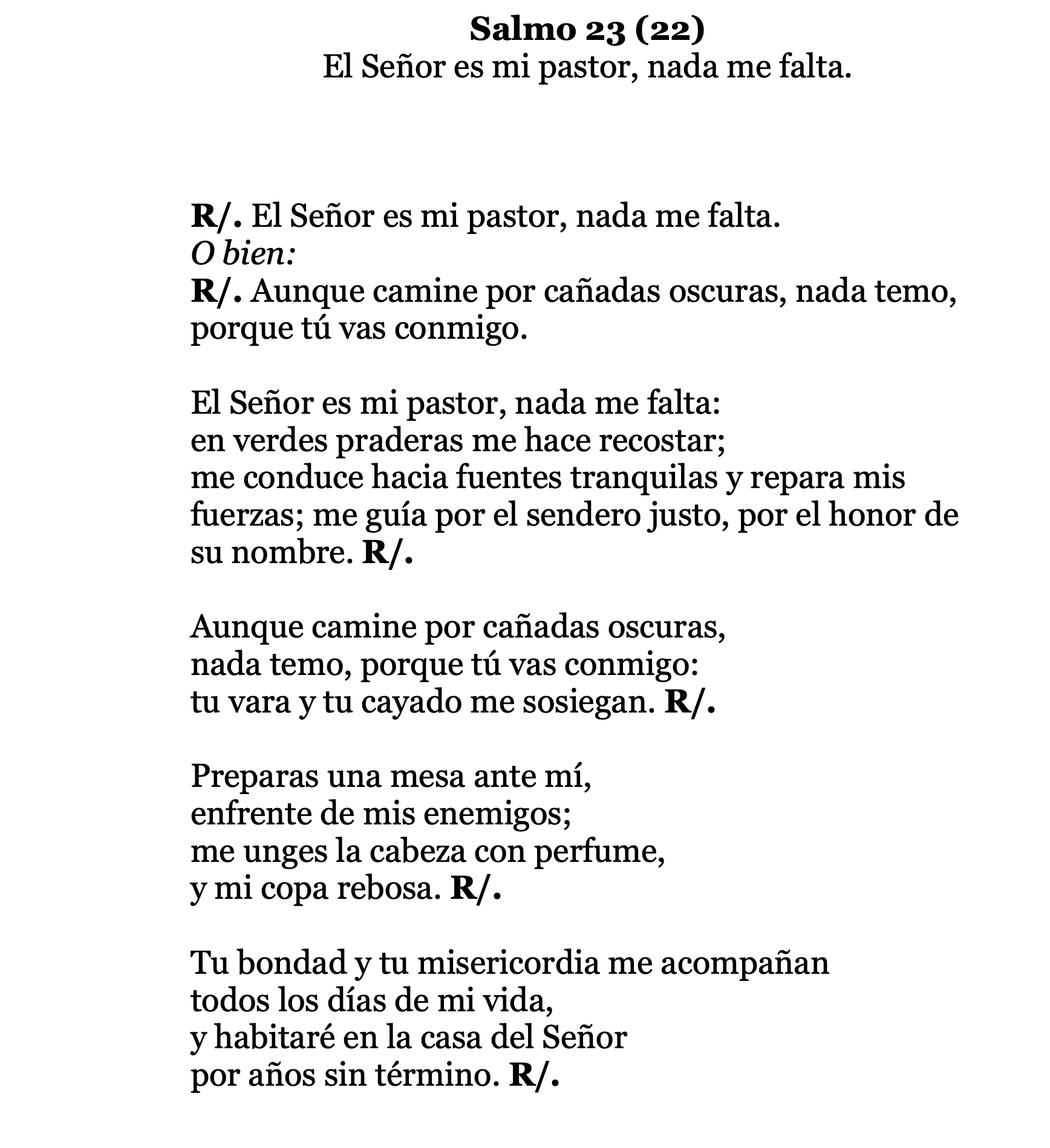 Salmo 22 (23)