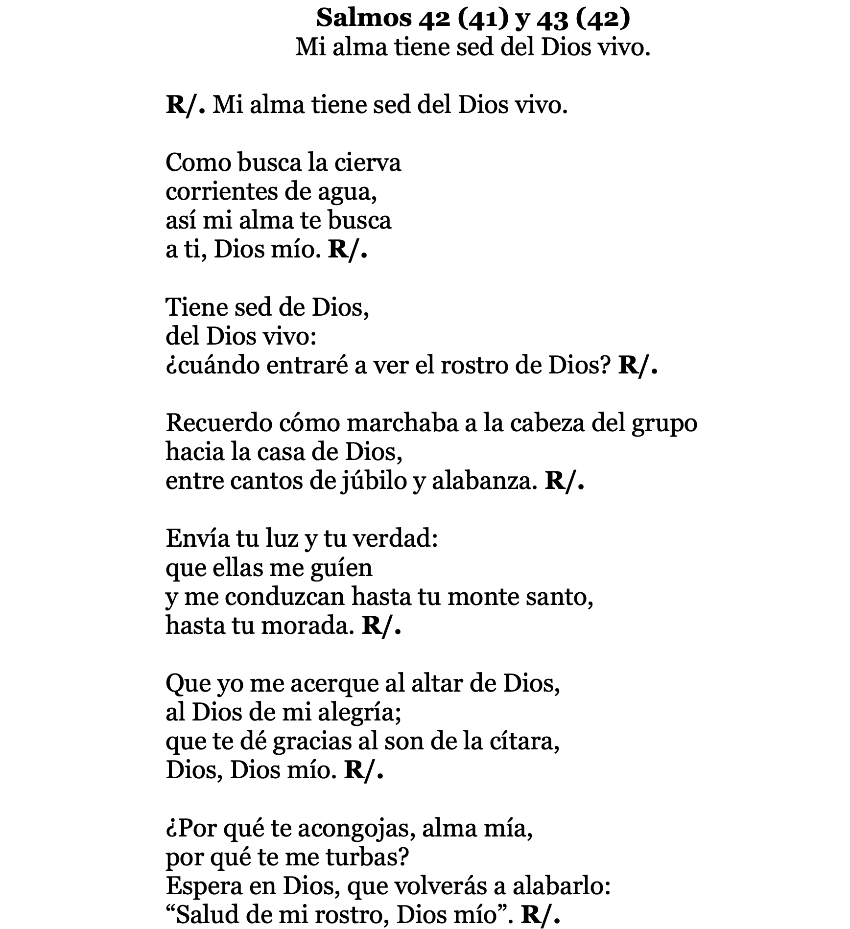 Salmos 41 (42) y 42 (43)